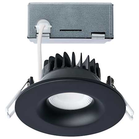 Satco Lighting ColorQuick LED Canless Recessed Fixture with 3-1/2" Open Trims - Airtight Black