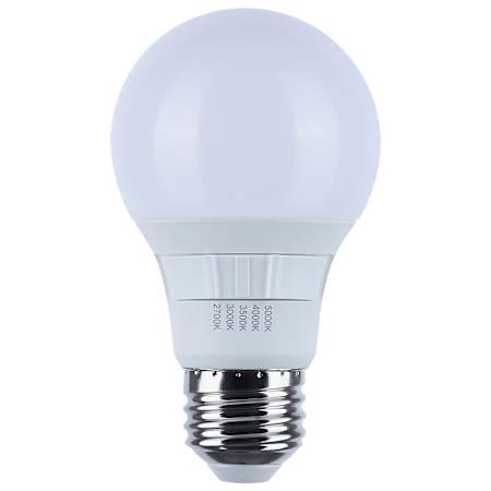 Satco Lighting 6 Watt A19 Medium (E26) LED Bulb - 470 Lumens, 2700K, 3000K, 3500K, 4000K, 5000K, and 90CRI White