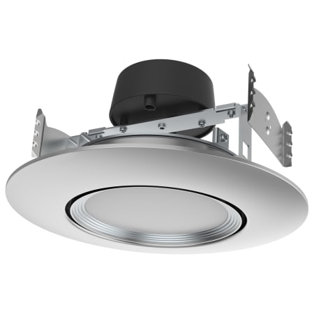 Satco Lighting ColorQuick 7-1/2" Integrated LED Baffle Recessed Trim Brushed Nickel