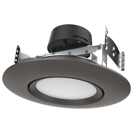 Satco Lighting ColorQuick 7-1/2" Integrated LED Baffle Recessed Trim Bronze