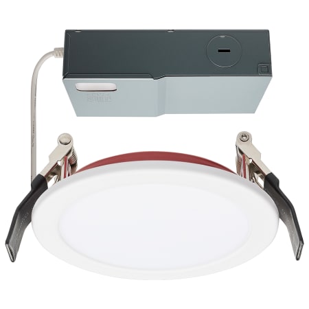 Satco Lighting ColorQuick LED Canless Recessed Fixture with 4" Open Trims - Fire Rated, IC Rated, and Airtight White / Red