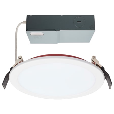 Satco Lighting ColorQuick LED Canless Recessed Fixture with 6" Open Trims - Fire Rated, IC Rated, and Airtight White / Red