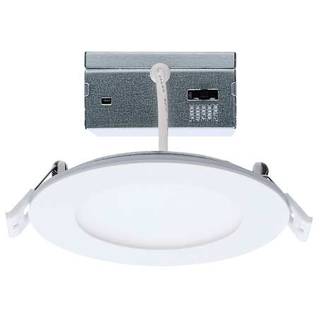 Satco Lighting ColorQuick LED Canless Recessed Fixture with 4" Wafer Trims - Airtight White