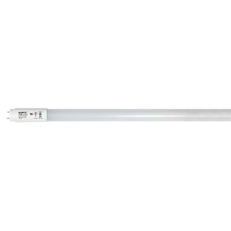 Satco Lighting Single 48 Inch 18.5 Watt T8 Bi Pin LED Bulb - 2,400 Lumens, 3500K, and 80CRI Frosted