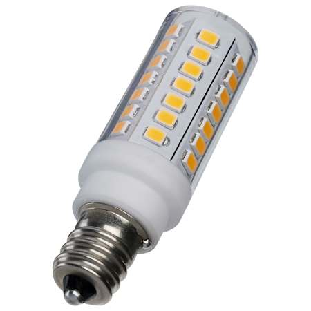 Satco Lighting 5 Watt Dimmable T6 Candelabra (E12) LED Bulb - 550 Lumens, 3000K, and 80CRI Clear
