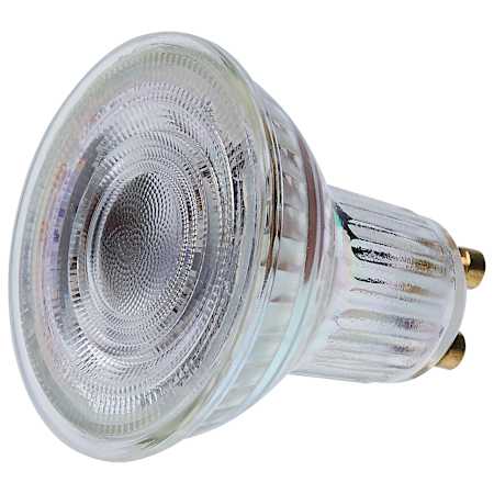 Satco Lighting 5.5 Watt Dimmable MR16 GU10 LED Bulb- 500 Lumens, 2700K, and 90CRI Clear
