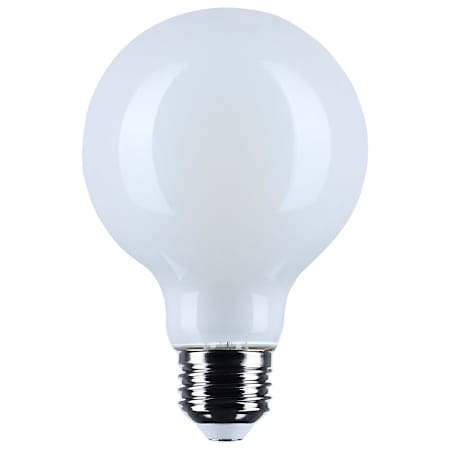 Satco Lighting 6 Watt Dimmable G25 Medium (E26) LED Bulb- 500 Lumens, 3500K, and 90CRI White