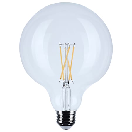Satco Lighting 4 Watt Dimmable G40 Medium (E26) LED Bulb- 350 Lumens, 3000K, and 90CRI Clear