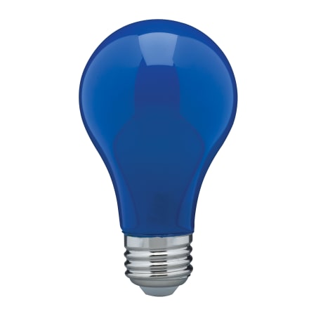 Satco Lighting Single 8 Watt Dimmable A19 Medium (E26) LED Bulb Ceramic Blue