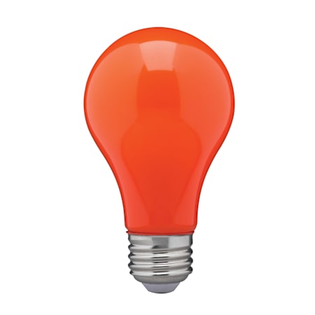 Satco Lighting Single 8 Watt Dimmable A19 Medium (E26) LED Bulb Ceramic Orange