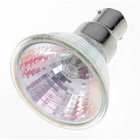Satco Lighting Single 50 Watt Dimmable MR16 BA15D Halogen Bulb - 2900K Frosted