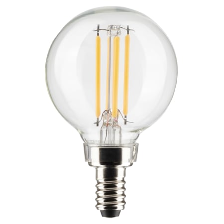 Satco Lighting 4 Watt Vintage Edison Dimmable G16.5 Candelabra (E12) LED Bulb - 350 Lumens , 4000K , and 90CRI Clear