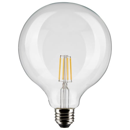 Satco Lighting 6 Watt Vintage Edison Dimmable G40 Medium (E26) LED Bulb - 500 Lumens , 3000K , and 90CRI Clear