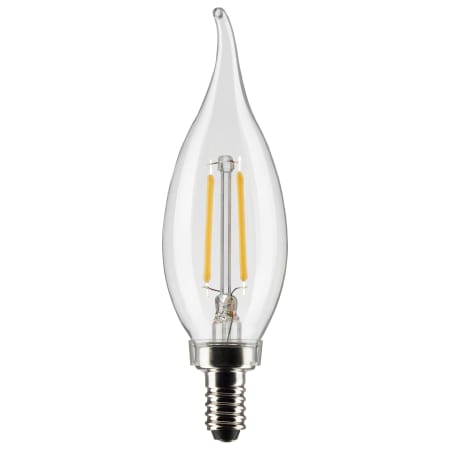 Satco Lighting 3 Watt Vintage Edison Dimmable CA10 Candelabra (E12) LED Bulb - 200 Lumens , 2700K , and 90CRI Clear