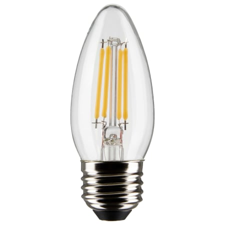 Satco Lighting Pack of (3) 4 Watt Vintage Edison Dimmable B11 Medium (E26) LED Bulbs - 350 Lumens, 2700K, and 90CRI Clear