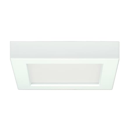 Satco Lighting 6" Wide Integrated LED Flush Mount Square Ceiling Fixture - 4000K White