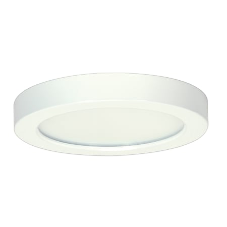 Satco Lighting 7" Wide Integrated LED Flush Mount Round Drum Ceiling Fixture - 4000K - 0-10V Dimming White