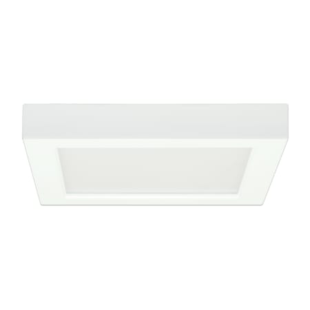 Satco Lighting 7" Wide Integrated LED Flush Mount Square Ceiling Fixture - 4000K White