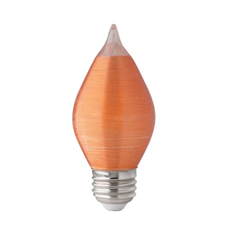Satco Lighting Single 4 Watt Dimmable C15 Medium (E26) LED Bulb - 240 Lumens and 2100K Spun Amber