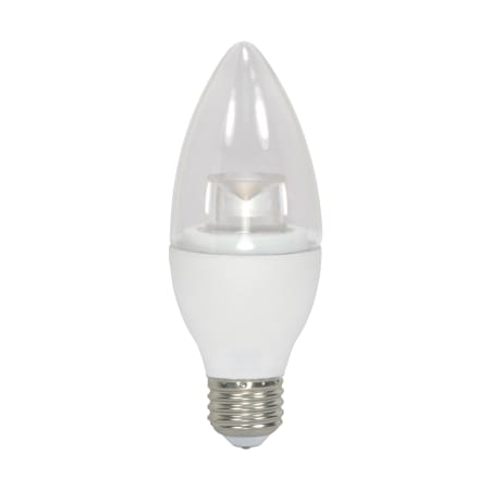 Satco Lighting Single 3.5 Watt Dimmable B11 Medium (E26) LED Bulb - 300 Lumens, 3000K, and 90CRI Clear