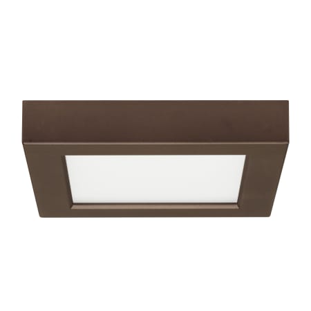Satco Lighting 6" Wide Integrated LED Flush Mount Square Ceiling Fixture - 2700K Bronze