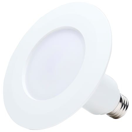 Satco Lighting ColorQuick 4" Medium (E26) Reflector Retrofit Recessed Trim White