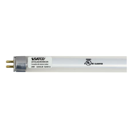 Satco Lighting Single 48 Inch 25 Watt T5 Bi Pin LED Bulb - 1,800 Lumens and 4000K Gloss
