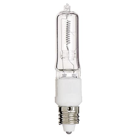 Satco Lighting Single 500 Watt Dimmable T4 Mini Candelabra (E11) Halogen Bulb - 2900K Clear