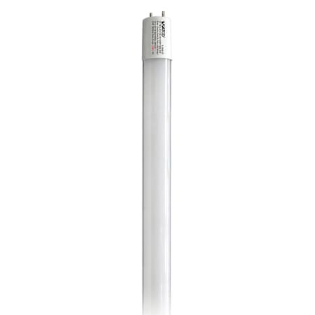 Satco Lighting Single 12 Watt T8 Bi Pin LED Bulb - 1,400 Lumens, 3500K, and 82CRI Gloss White