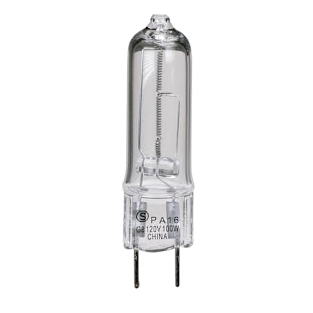 Satco Lighting Single 100 Watt Dimmable T4 Bi Pin Halogen Bulb - 2900K Clear