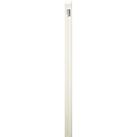 Satco Lighting Single 8 Watt Dimmable T8 Bi Pin (G13) LED Bulb - 1,250 Lumens, 3000K, and 82CRI Gloss White