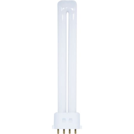 Satco Lighting Single 13 Watt T4 CFL Plugin (2GX7) Compact Fluorescent Bulb - 2,000 Lumens and 3500K Frosted