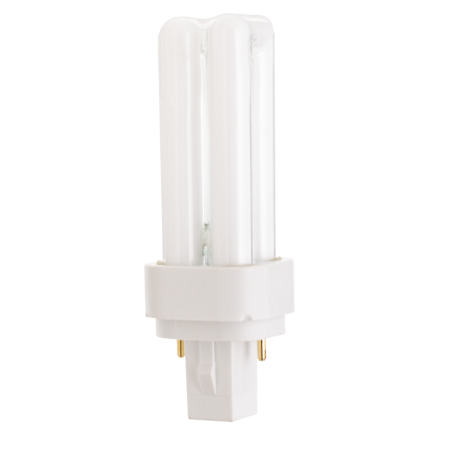 Satco Lighting Single 9 Watt T4 G23 Compact Fluorescent Bulb - 1,250 Lumens and 2700K Frosted