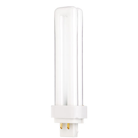 Satco Lighting Single 18 Watt T4 G24 Compact Fluorescent Bulb - 1,825 Lumens and 4100K Frosted