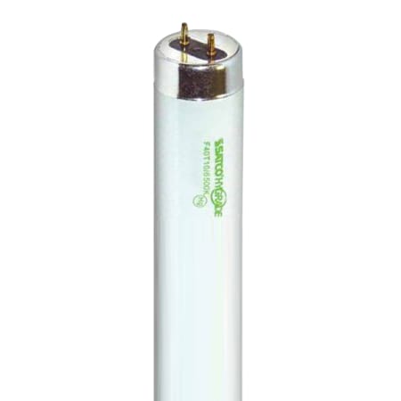 Satco Lighting Single 40 Watt 48" Wide T10 Bi Pin Fluorescent Bulb - 1,350 Lumens and 5000K Frosted