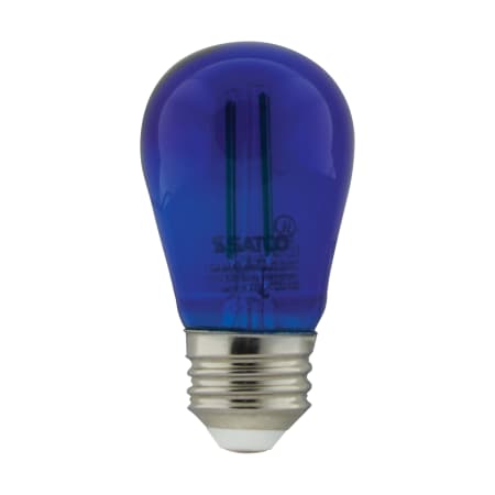 Satco Lighting Pack of (4) 1 Watt s14 Medium (E26) LED Bulbs Transparent Blue