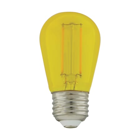 Satco Lighting Pack of (4) 1 Watt s14 Medium (E26) LED Bulbs Transparent Yellow