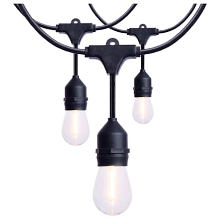 Satco Lighting 60' 24 Light Clear LED Smart String Lights Black