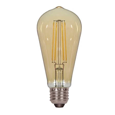 Satco Lighting Single 4.5 Watt Dimmable ST19 Medium (E26) LED Bulb - 490 Lumens and 3500K Transparent Amber