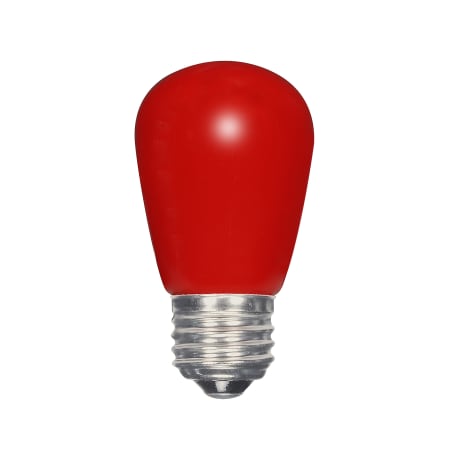 Satco Lighting Single 1.4 Watt Medium (E26) LED Bulb - 25 Lumens and 2700K Ceramic Red
