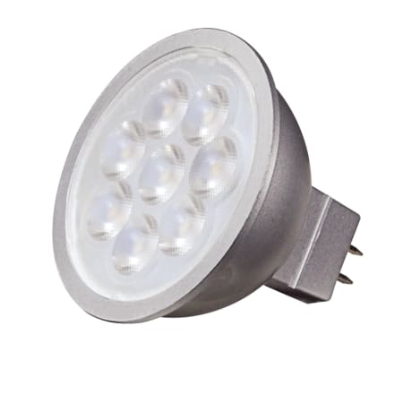 Satco Lighting Single 6.5 Watt Dimmable MR16 GU5.3 LED Bulb - 200 Lumens and 5000K Silver Back