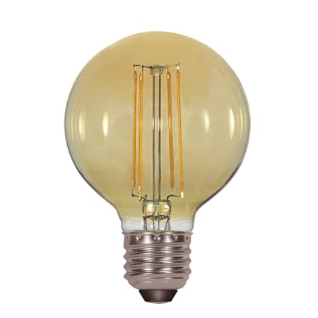 Satco Lighting Single 4.5 Watt Dimmable G25 Medium (E26) LED Bulb - 480 Lumens and 5000K Transparent Amber