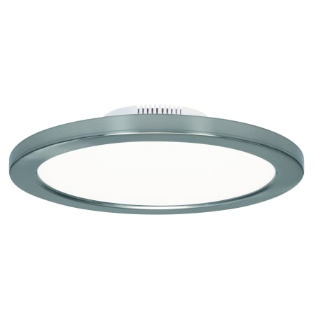 Satco Lighting 9" Wide Integrated LED Flush Mount Drum Ceiling Fixture - 277 Volt Polished Nickel