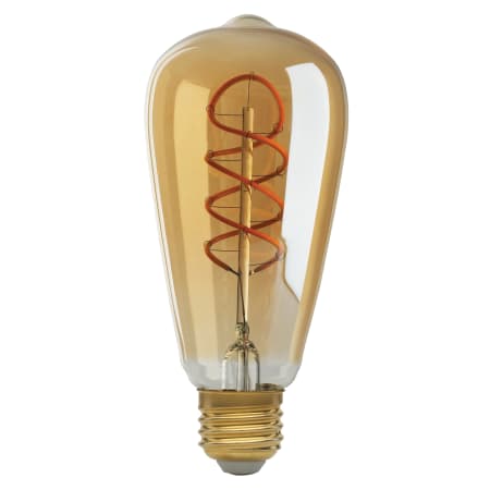 Satco Lighting Single 4 Watt Dimmable ST19 Medium (E26) LED Bulb - 2,100 Lumens and 3000K Amber