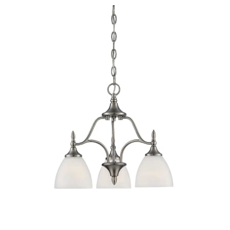 Savoy House Herndon 3 Light Chandelier Satin Nickel
