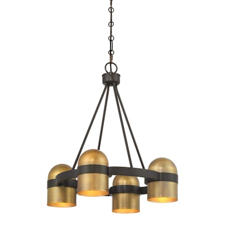 Savoy House Andover 4 Light 20" Wide LED Chandelier Mediterranean Bronze / Riviera Brass