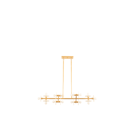 Savoy House Amani 14 Light 48" Wide Abstract Linear Chandelier Gold