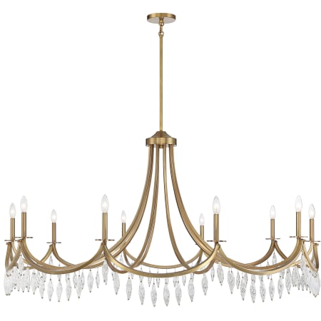 Savoy House Kameron 10 Light 60" Wide Crystal Chandelier Warm Brass