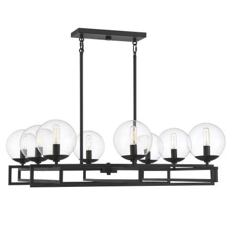Savoy House Crosby 8 Light 30" Wide Abstract Chandelier Matte Black