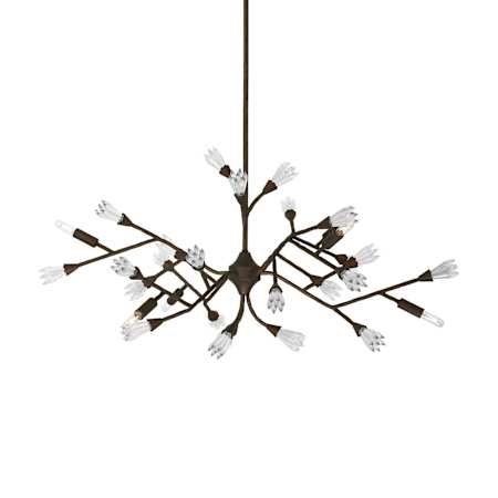 Savoy House Malinda 6 Light 41" Wide Abstract Chandelier Bark